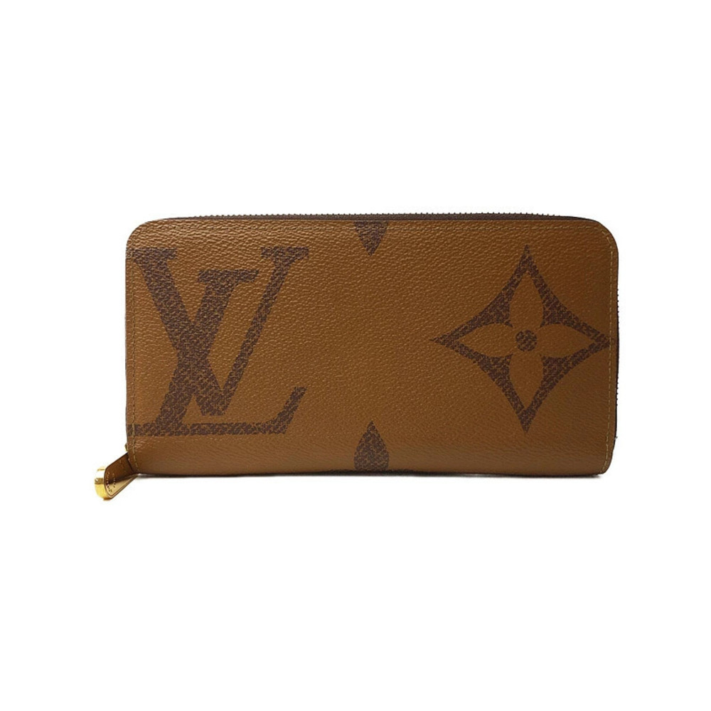 Louis Vuitton Giant Monogram Reverse Zippy Wallet Round Zipper Long